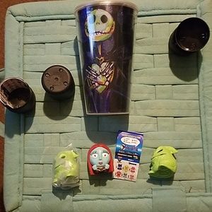 Nightmare Before Christmas plastic cup,3 Mashems